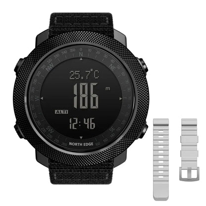 NORTH EDGE Men's Sport Digital Watch Hours Running Swimming Military Army Watches Altimeter Barometer Compass Waterproof 50m