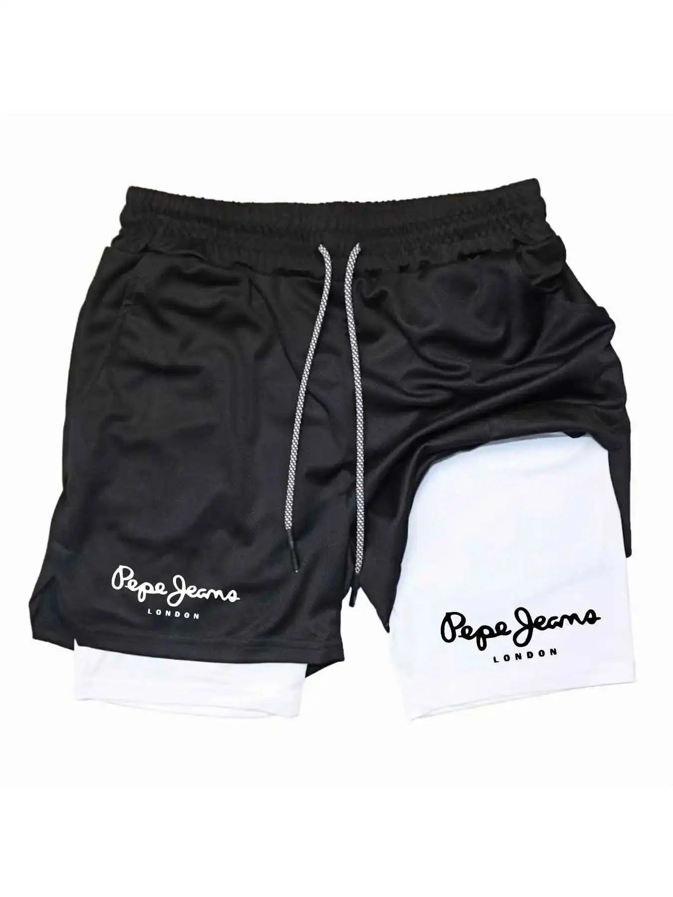 Men’s 2-in-1 Running Shorts – Breathable Quick-Dry