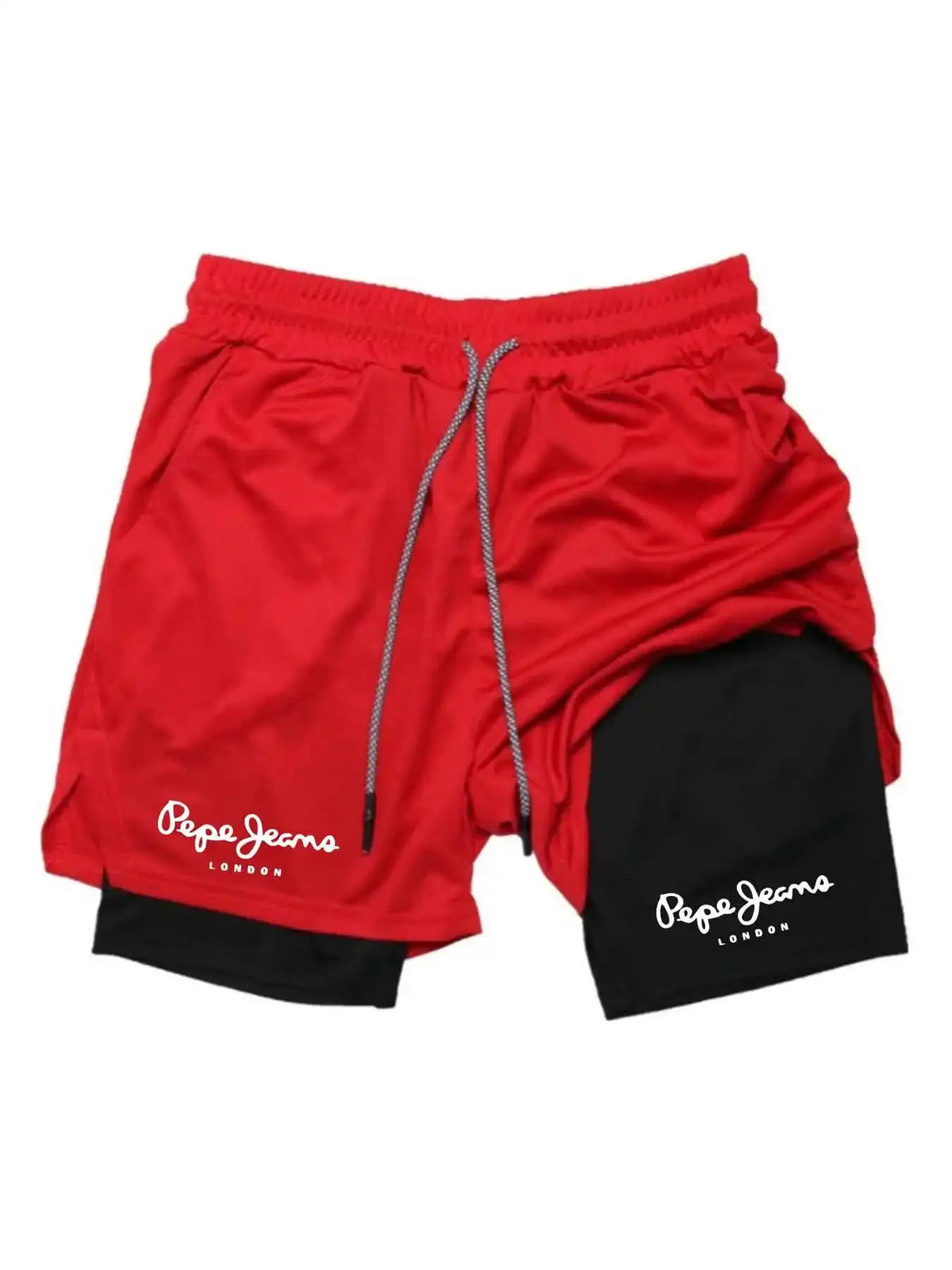 Men’s 2-in-1 Running Shorts – Breathable Quick-Dry