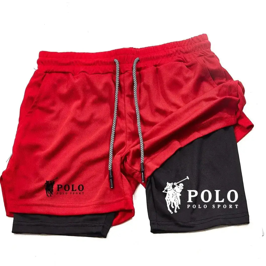 4 Color Men's Quick-Dry 2-in-1 Printed Beach Board Shorts