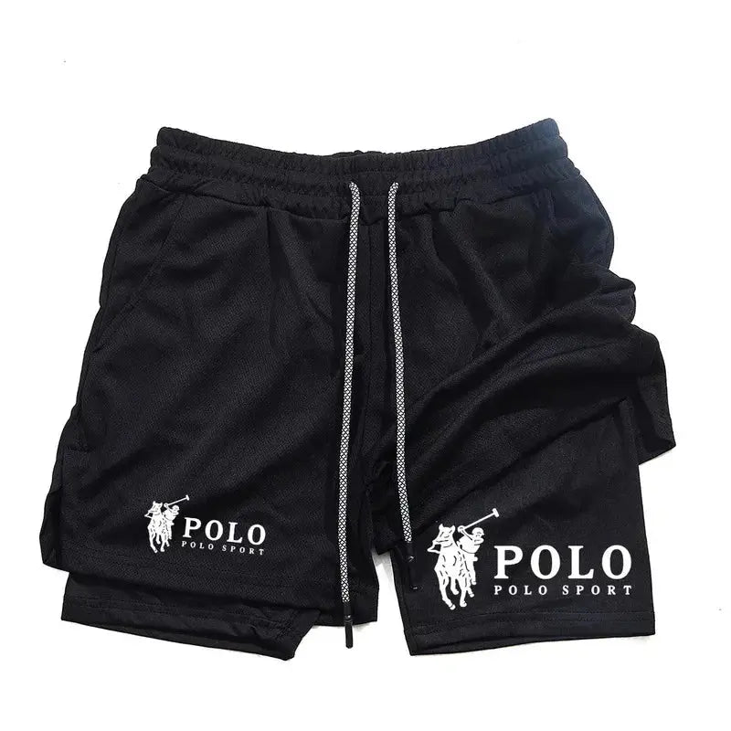 Men's Quick-Dry 2-in-1 Printed Beach Board Shorts