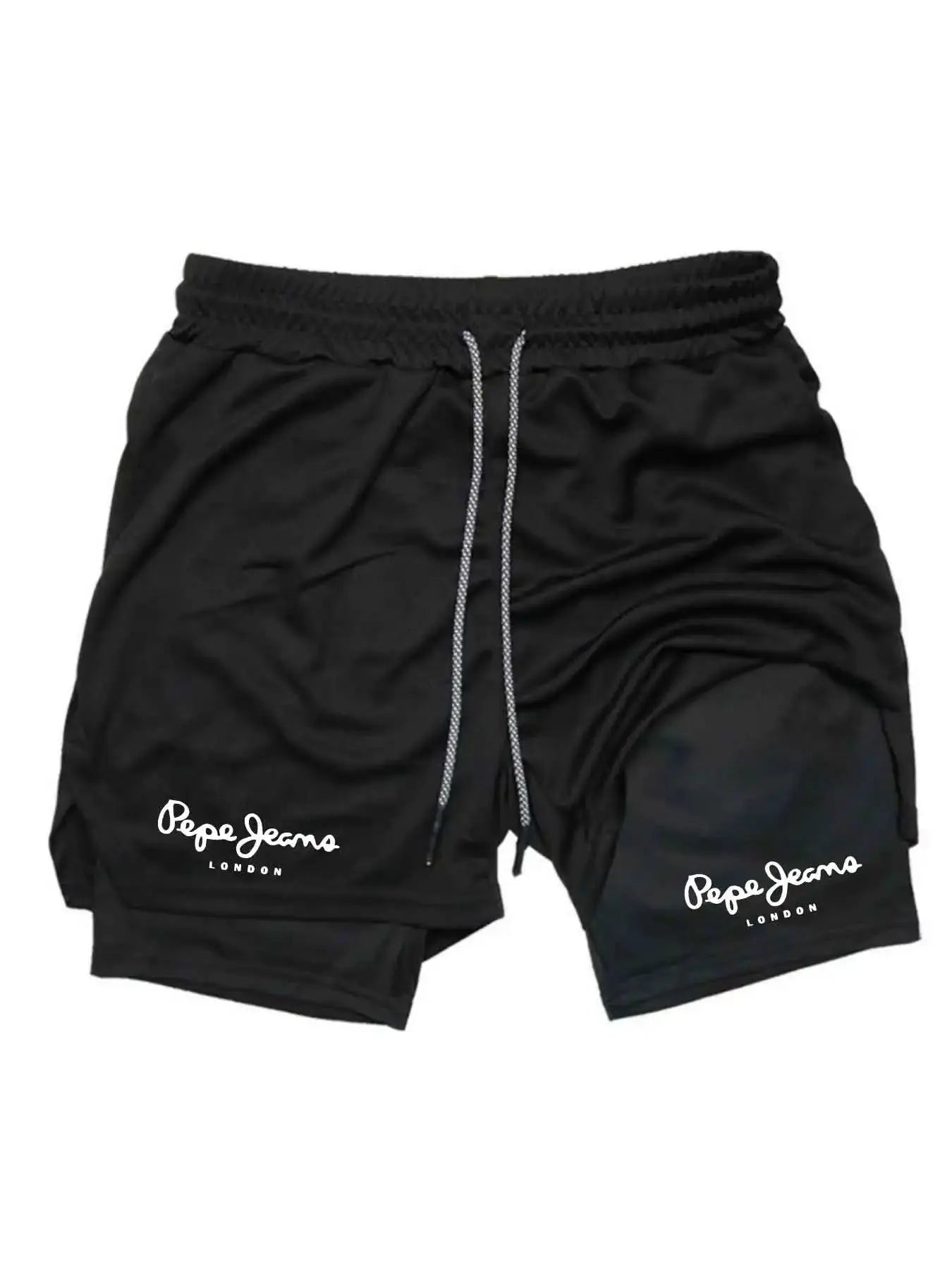 Men’s 2-in-1 Running Shorts – Breathable Quick-Dry
