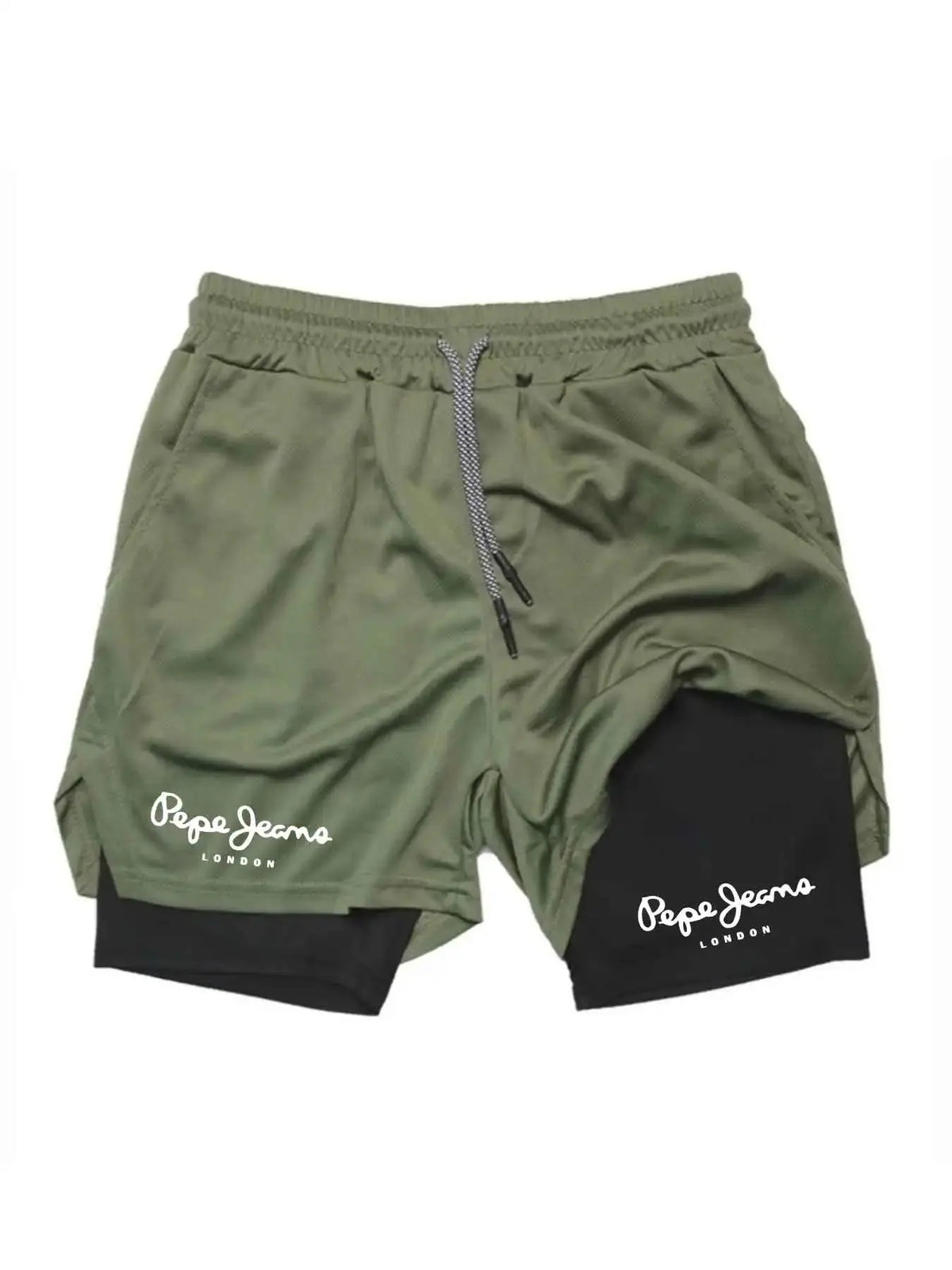 Men’s 2-in-1 Running Shorts – Breathable Quick-Dry