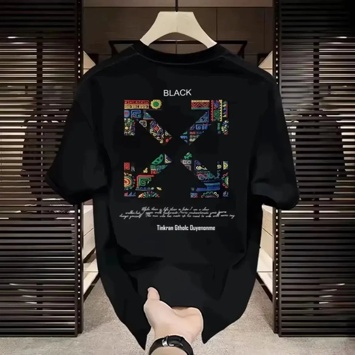 Unisex Floral Graphic Cotton T-Shirt Loose Fit