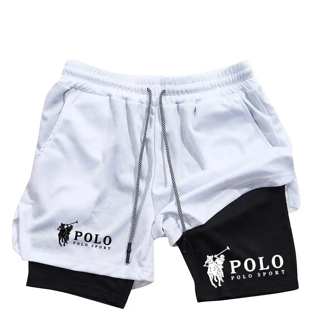 5 Color Men's Quick-Dry 2-in-1 Printed Beach Board Shorts