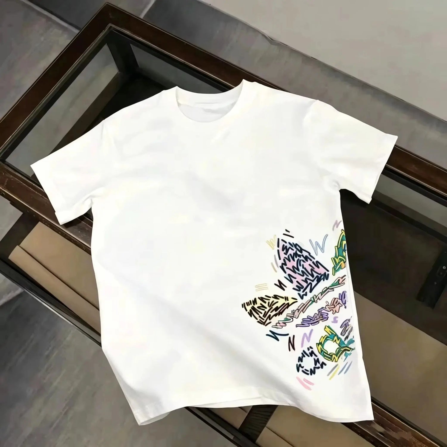 Unisex Graphic Car Print T-Shirt Crew Neck Top