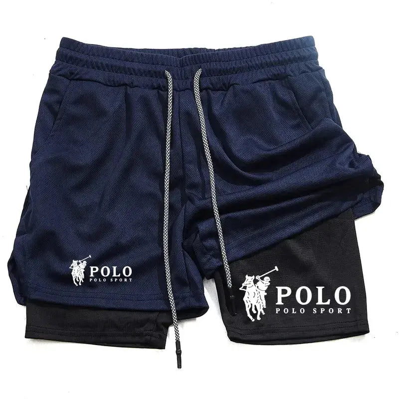 Men's Quick-Dry 2-in-1 Printed Beach Board Shorts